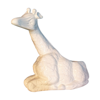 Ceramic pot cover "Giraffe" 1980s
