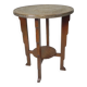 Art Deco table with brass top, Amsterdam School, 1930s