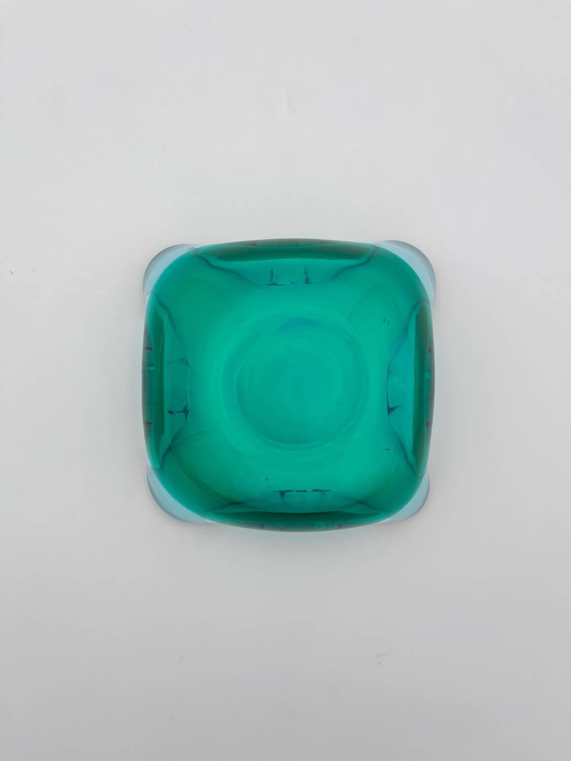 Murano Sommerso bowl - Flavio Poli - Sapphire Blue & Emerald