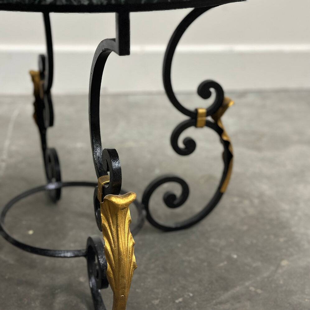 French Neoclassical Revival coffee table with Hollywood Regency influence, 1970s