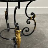 French Neoclassical Revival coffee table with Hollywood Regency influence, 1970s