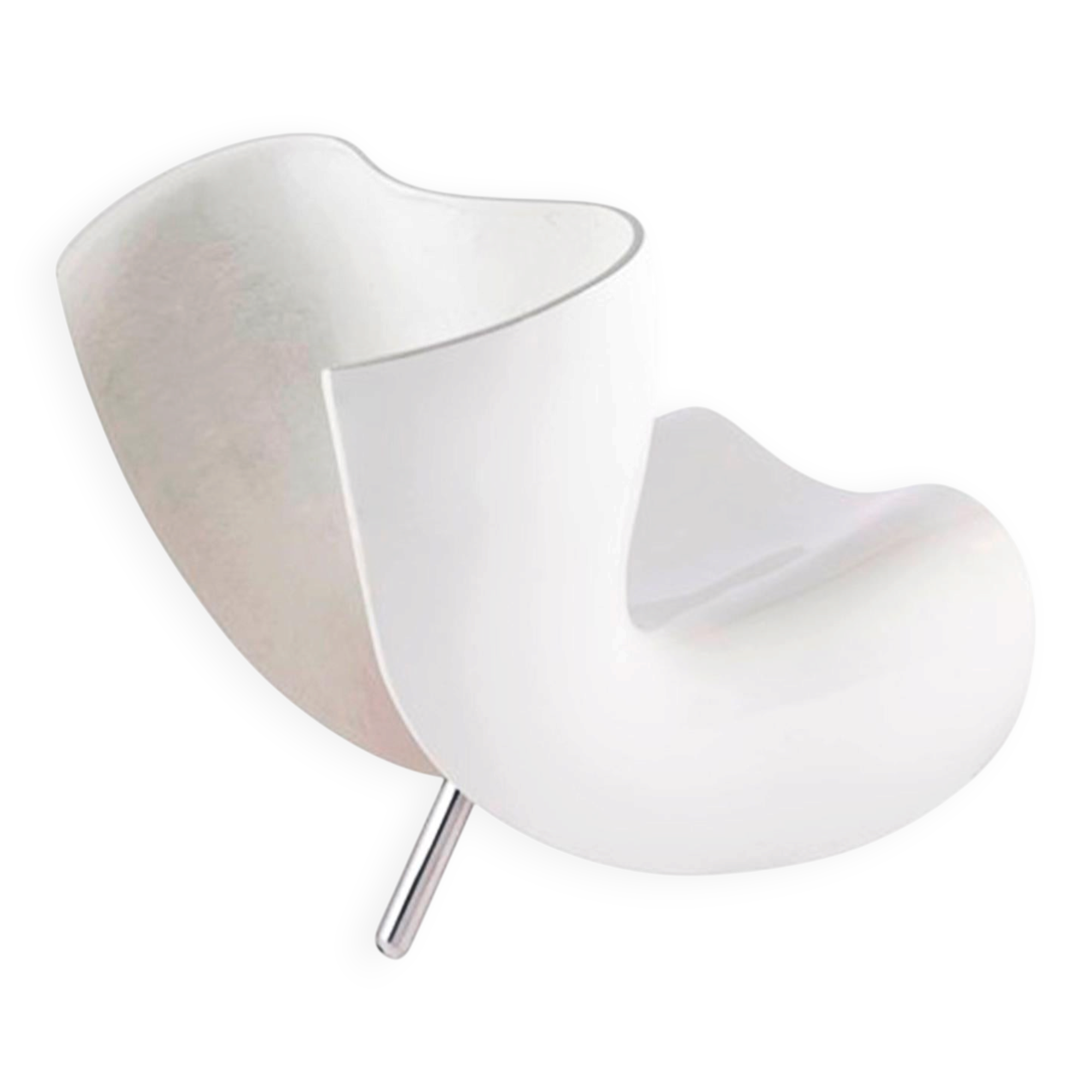 Modern White Felt Chair Designed By Marc Newson, Italy 90s