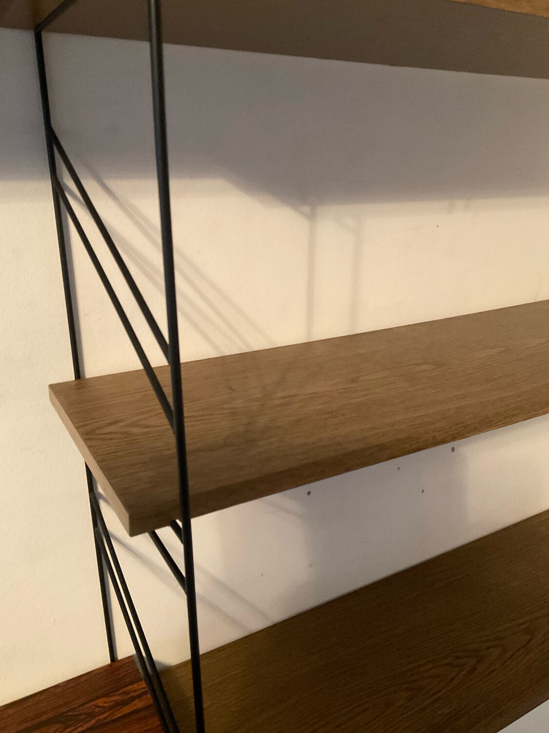 Vintage string shelf from the 60s-70s.