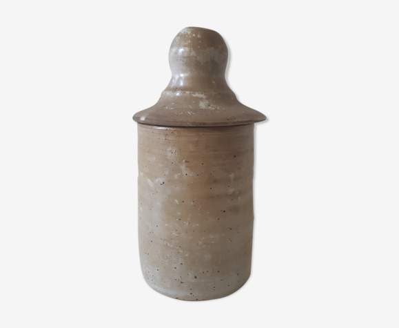 Pot en grès avec bouchon