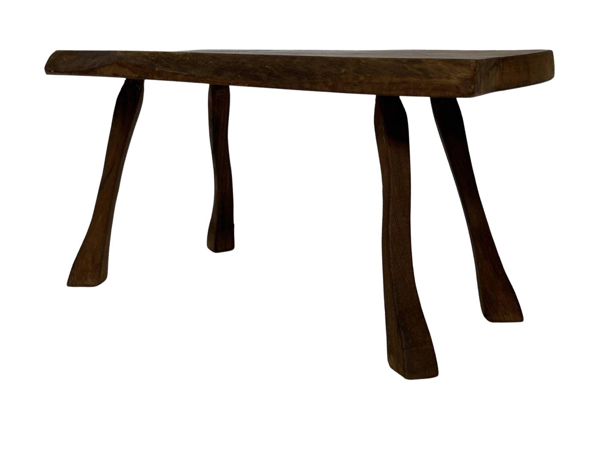 Vintage wooden side table natural design small table