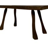 Vintage wooden side table natural design small table
