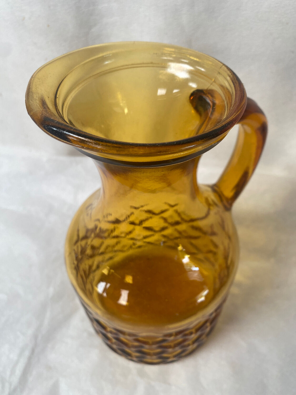 Amber glass carafe