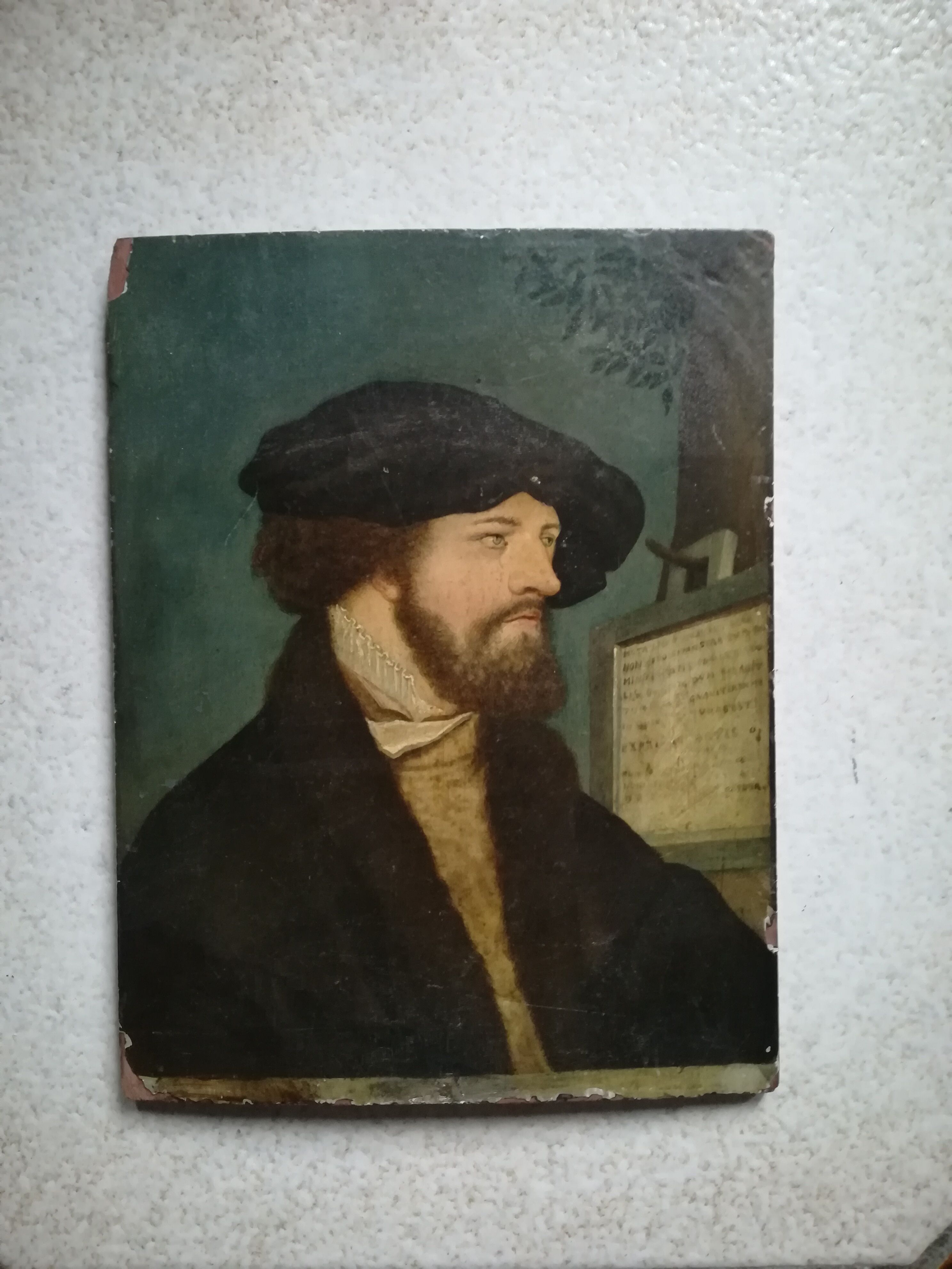 Portrait oil on wood