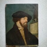 Portrait oil on wood