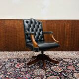 English President Chair Black Office chair black