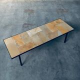 Mid-Century Minimalist Ceramic Tile Coffee Table, France, 1960s
