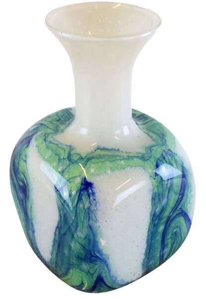 Glass vintage vase 'Ondata'