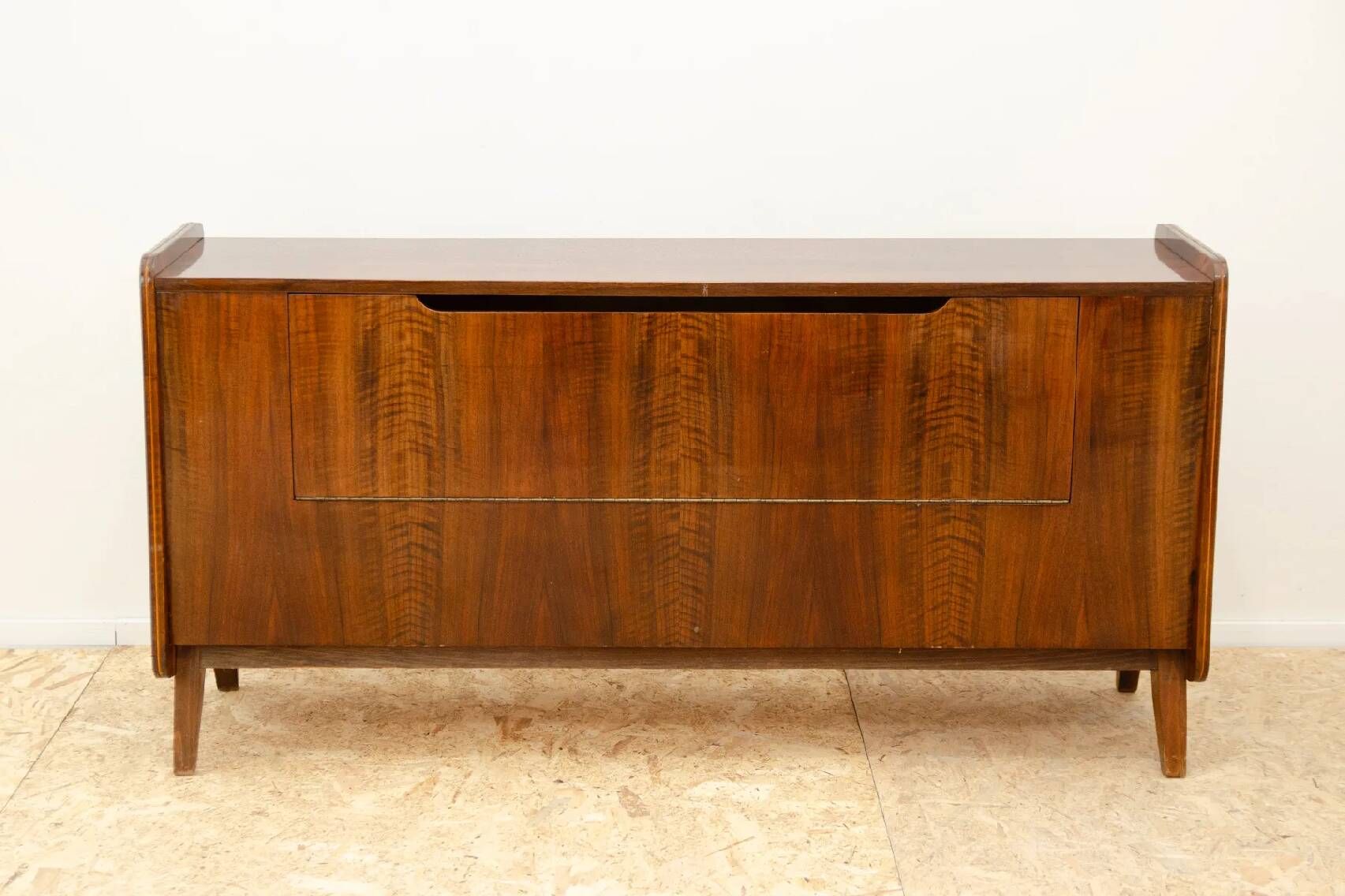 Mid-century walnut dresser by František Jirák, storage cabinet, 1970s