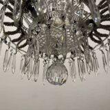 Vintage Italian Crystal Beaded Light Pendant 1960’s