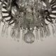 Vintage Italian Crystal Beaded Light Pendant 1960’s