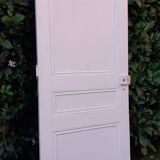 Communication door h216.5x87cm old paneled, molded