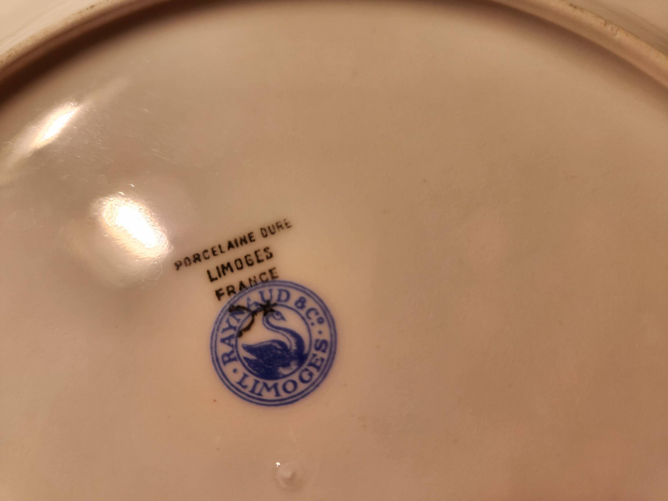 6 Raynaud Limoges porcelain dinner plates
