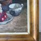 Nature morte aux asperges, huile sur toile signée