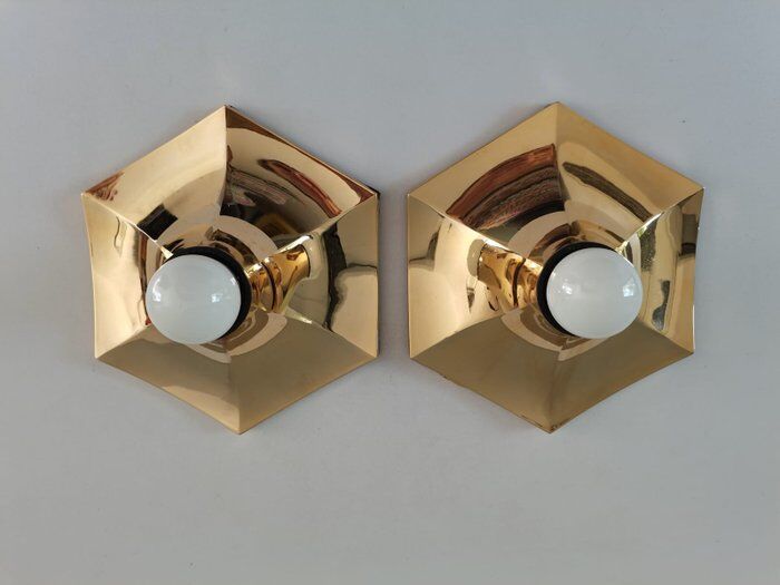 Pair of Italian wall lamps Fosnova - "Cloe"