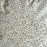 Decorative fluted cracked terracotta dish plate