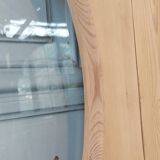 Old bullseye window with oval glass