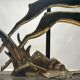 Art Deco Metal Table Lamp, France, 1940s