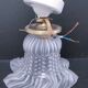 Porcelain and flower glass wall lamp early 20th century