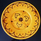 Plat en céramique, terre cuite vernissée signé Biot années 60/70