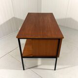 Günter Renkel teak and black steel free standing desk 1960’s