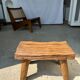 Stool in blond teak