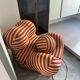 Icon Design Armchair "UP" & Ottoman - Soara Pattern - New