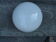 Round globe ceiling lamp in white opaline glass