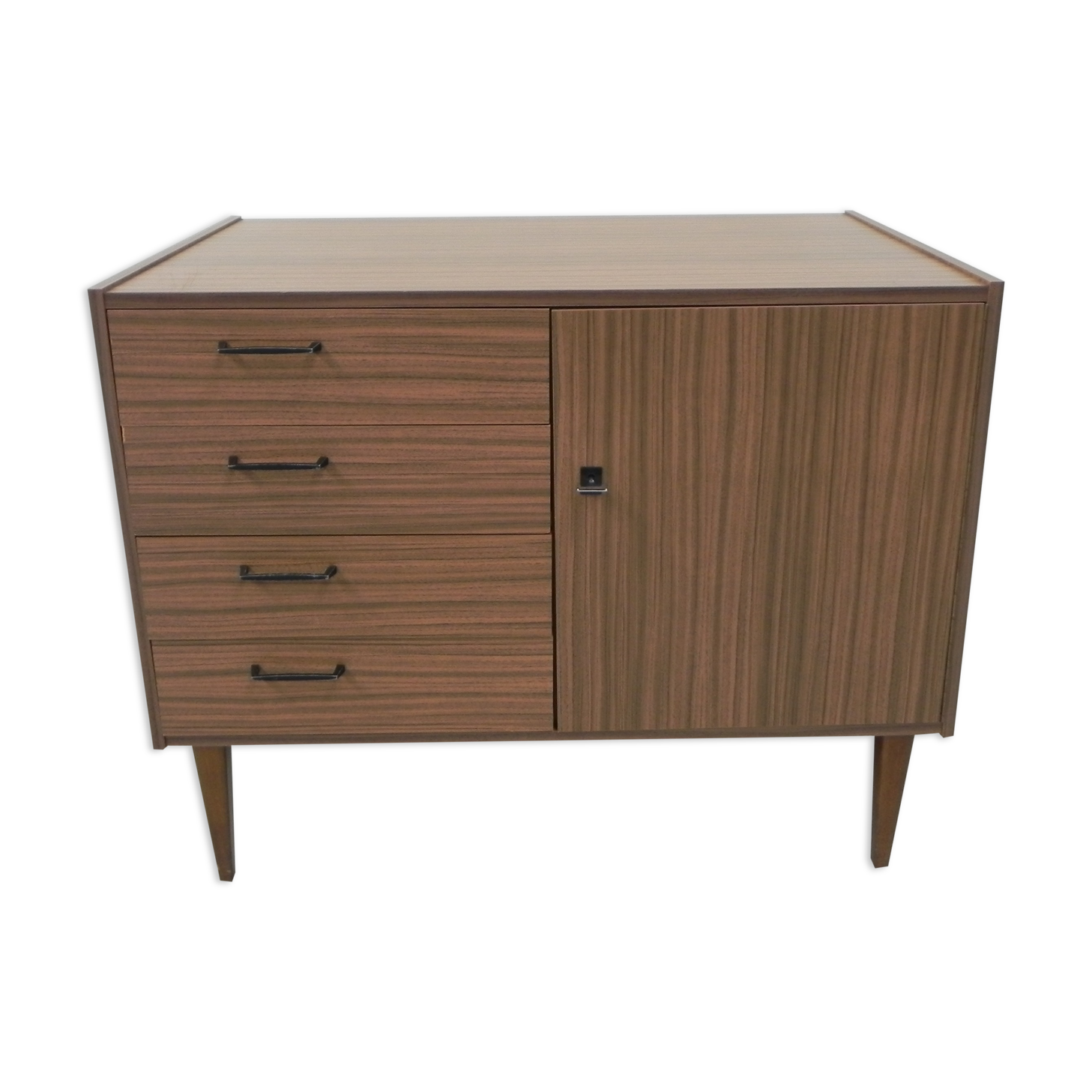 Vintage chest of drawers on tapered legs