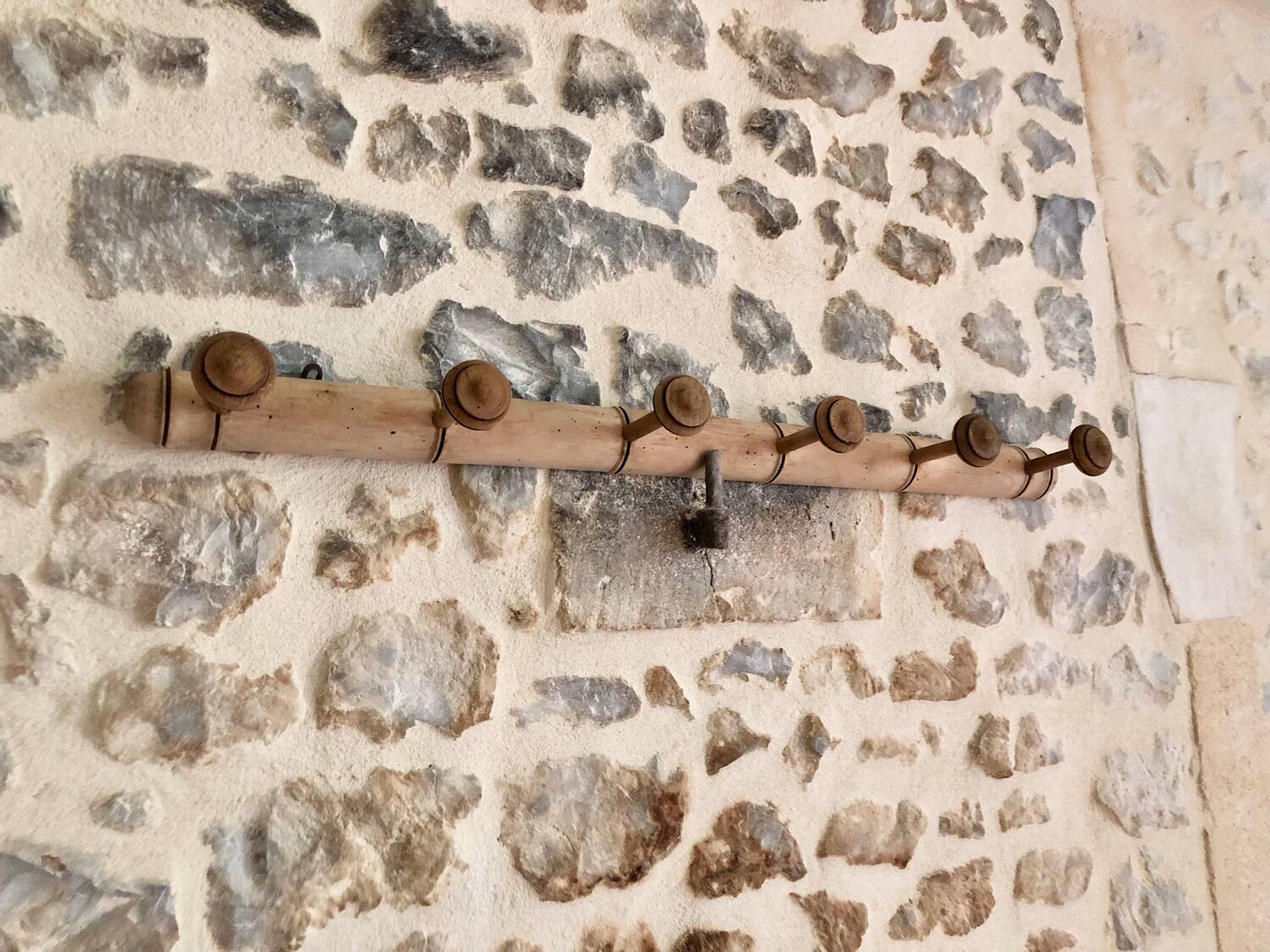 Wooden coat hooks from the 1930s