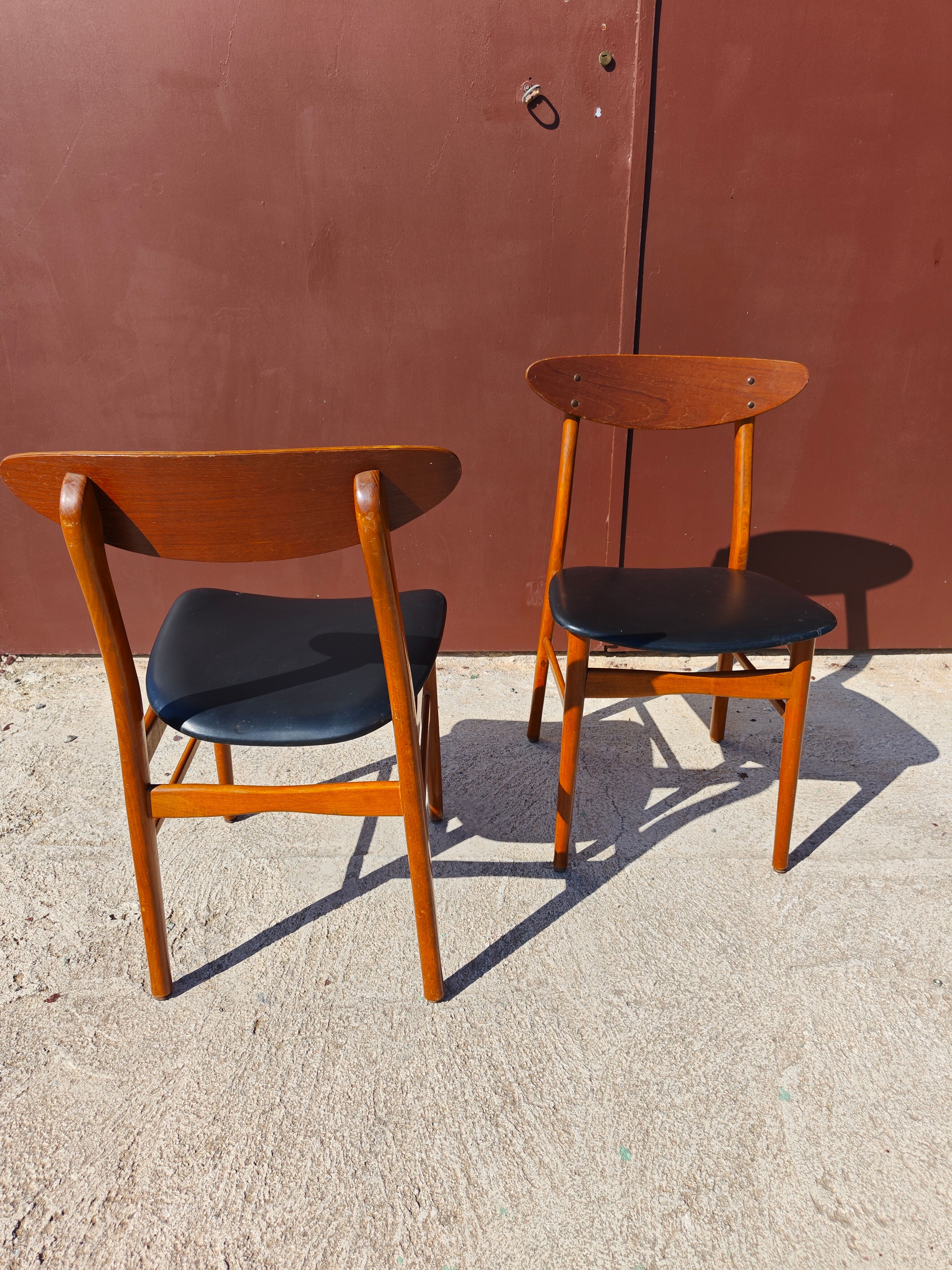 4 chaises Farstrup scandinave