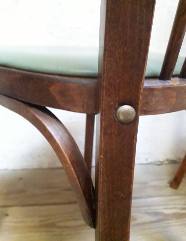 Pair of Baumann bistro chairs n°12