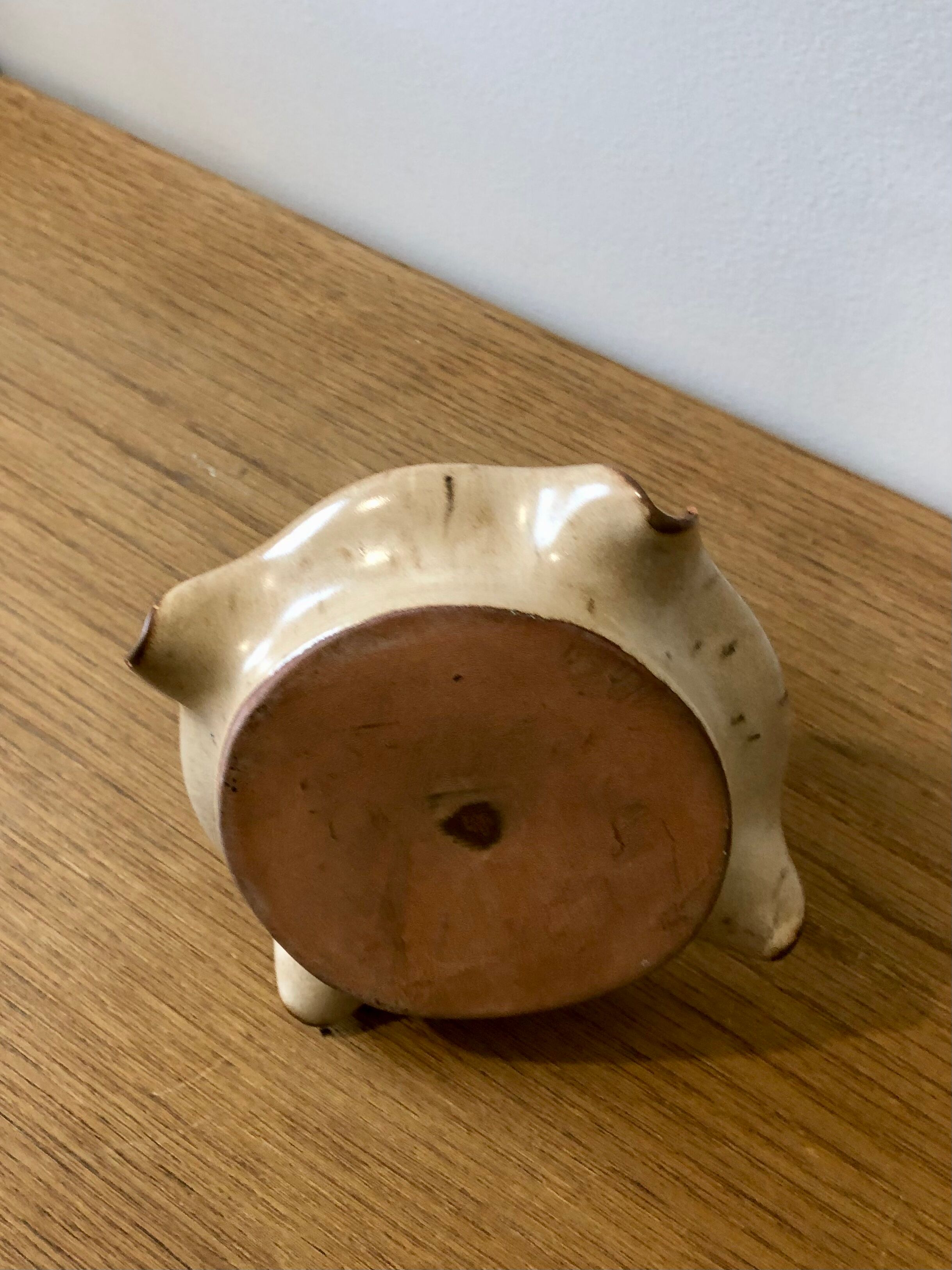 Sandstone ashtray candle holder