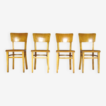 Set of 4 chairs THONET bistrot 1970