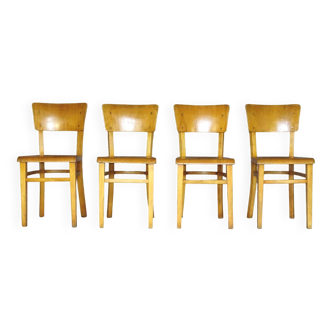Set of 4 chairs THONET bistrot 1970