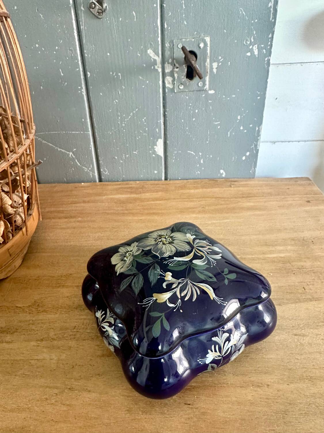 Small ceramic candy box