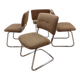 Série de 4 chaises cantilever – Années 80