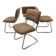 Série de 4 chaises cantilever – Années 80