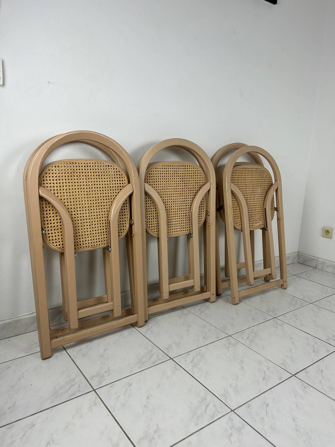 6x vintage foldable chair Gigi Sabadin model Arca