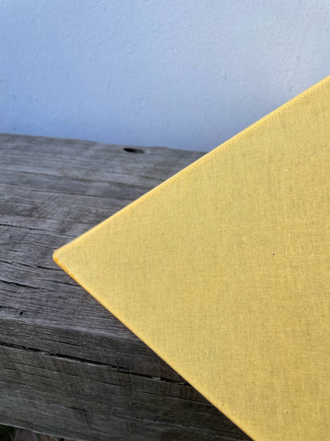 Yellow fabric pendant light 1990