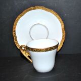 Tasse à café vintage en porcelaine de Limoges Royal Chapus, 1970