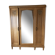 Old wardrobe-wardrobe in solid oak light art deco