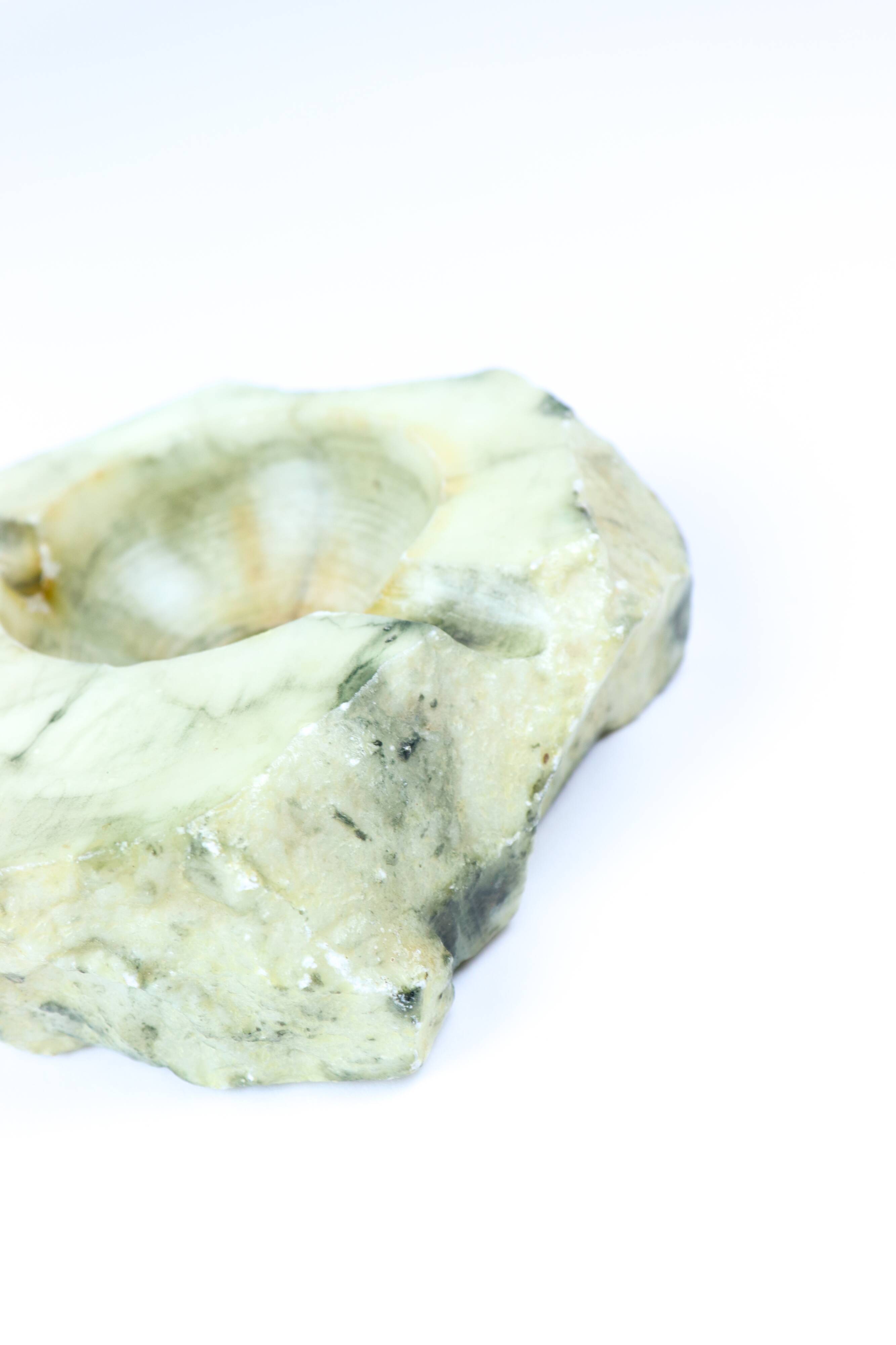 Vintage alabaster ashtray from the 70s.