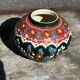 Petit Vase Vintage rond en céramique Turque H 11 cm