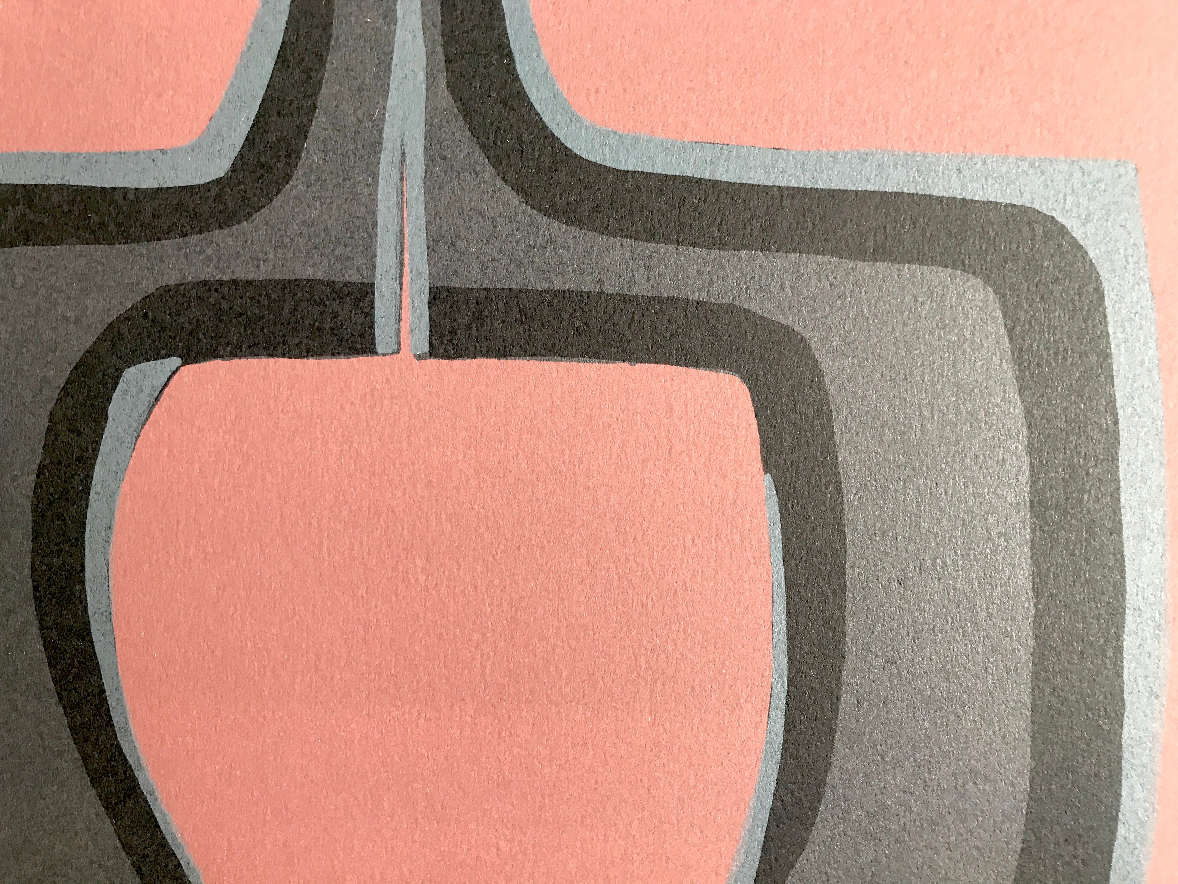 Original lithograph on Arches vellum by Raoul UBAC, Working the soil, 1978