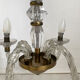 50's vintage glass and brass suspension